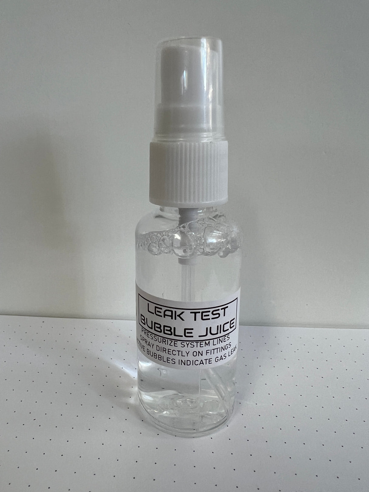 Leak Test Bubble Juice