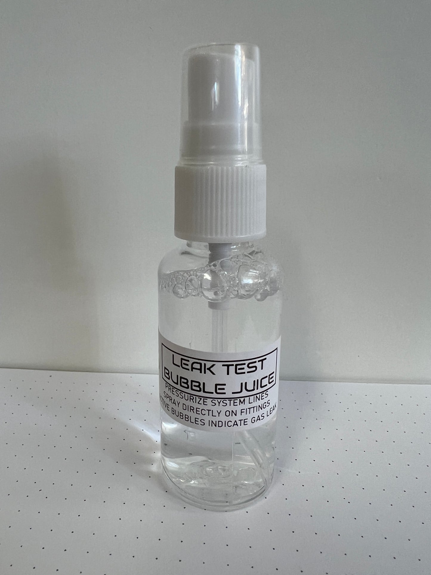 Leak Test Bubble Juice