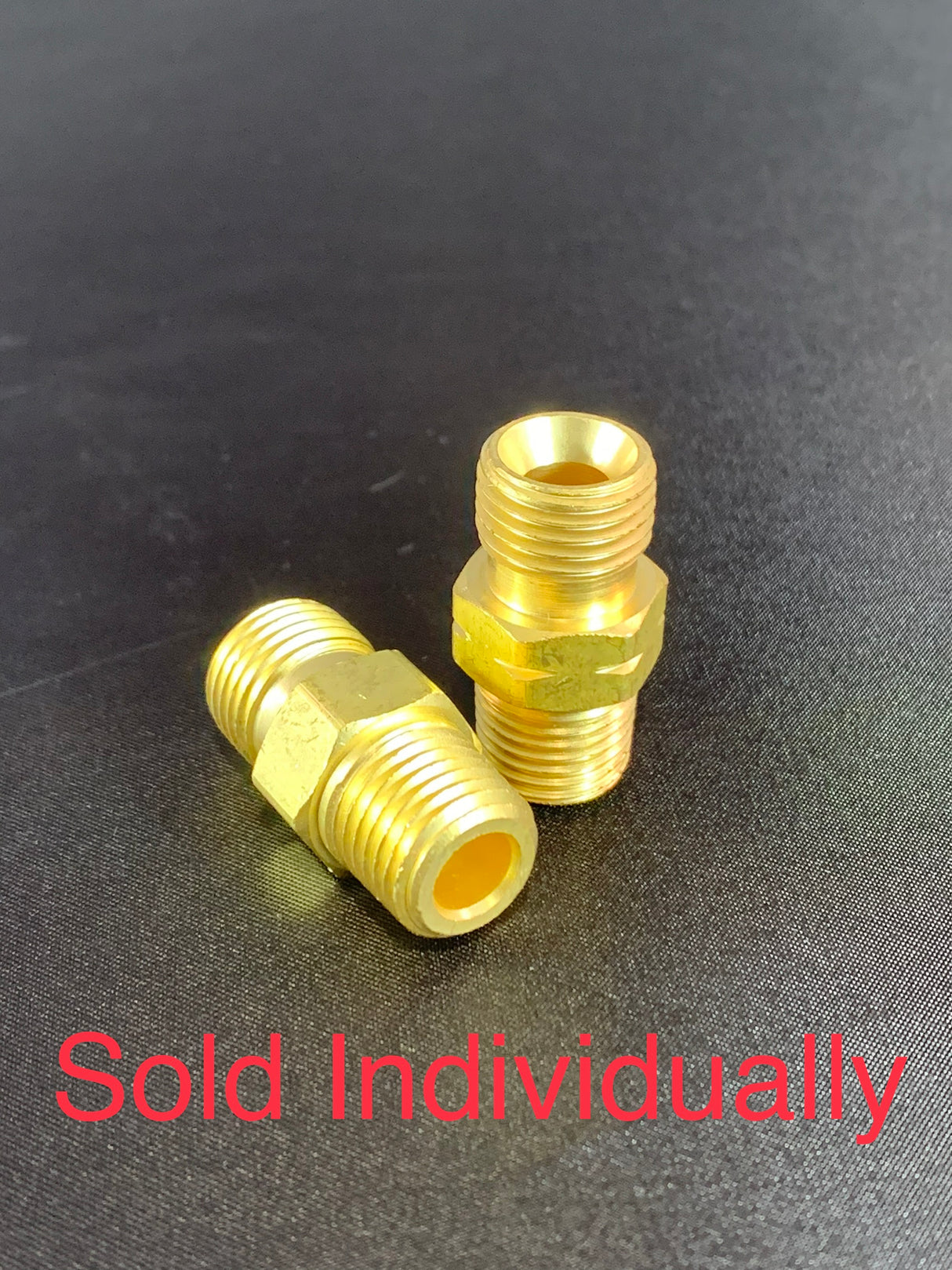 Brass Fitting, “b” to 1/4”NPT adapter